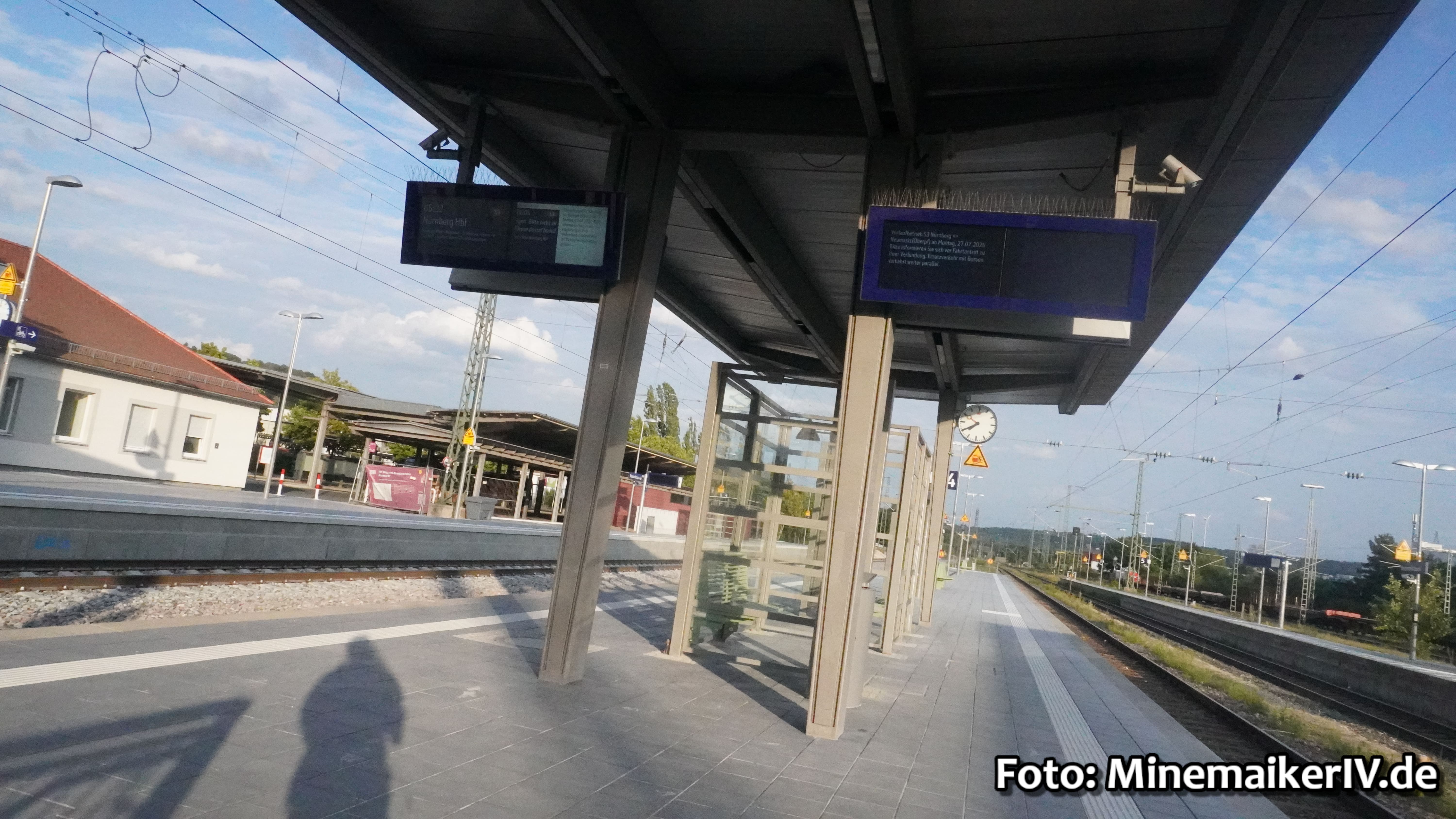 Generalsanierung Nürnberg–Regensburg am 26. Juli 2026 – Aufnahme 18 von den Bahnhöfen Neumarkt